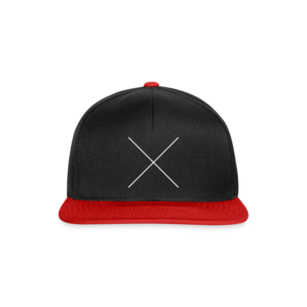 Snapback Cap The X - Schwarz/Rot