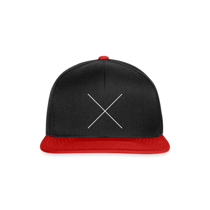 Snapback Cap The X - Schwarz/Rot