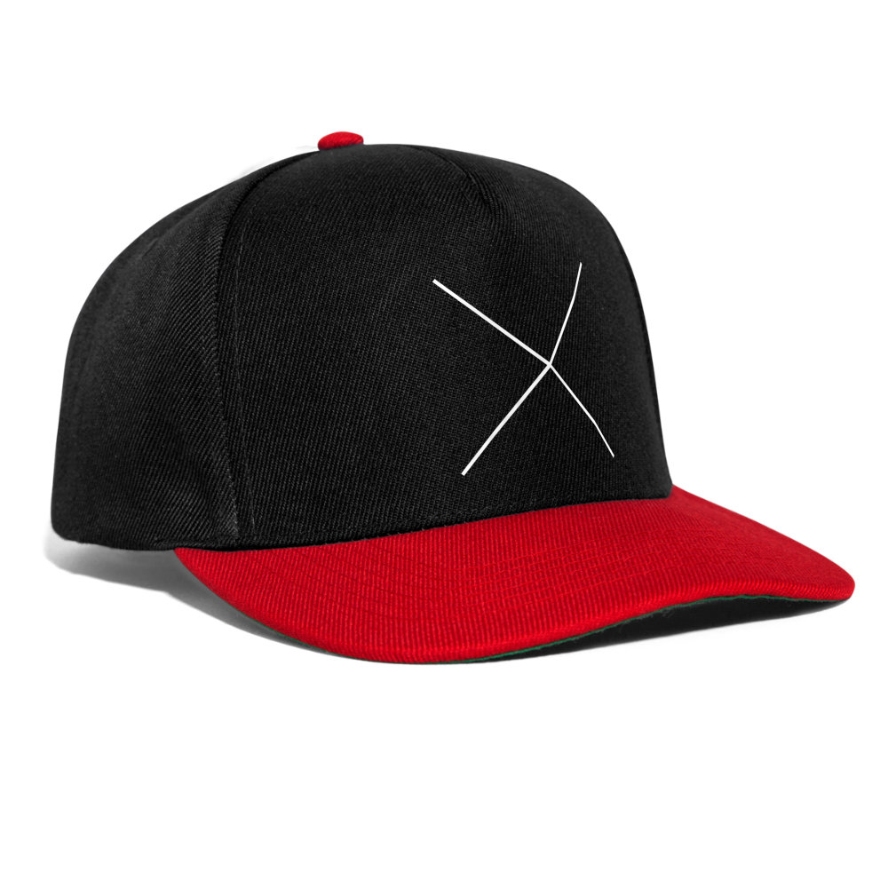 Snapback Cap The X - Schwarz/Rot