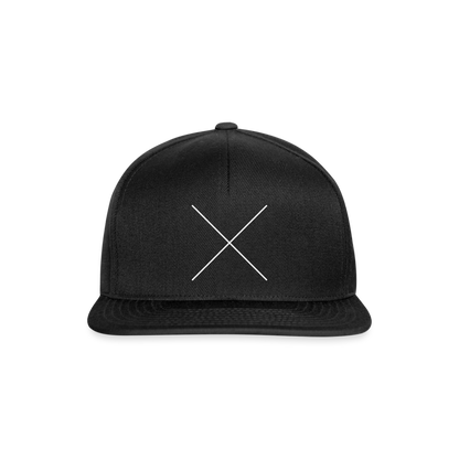 Snapback Cap The X - Schwarz/Schwarz