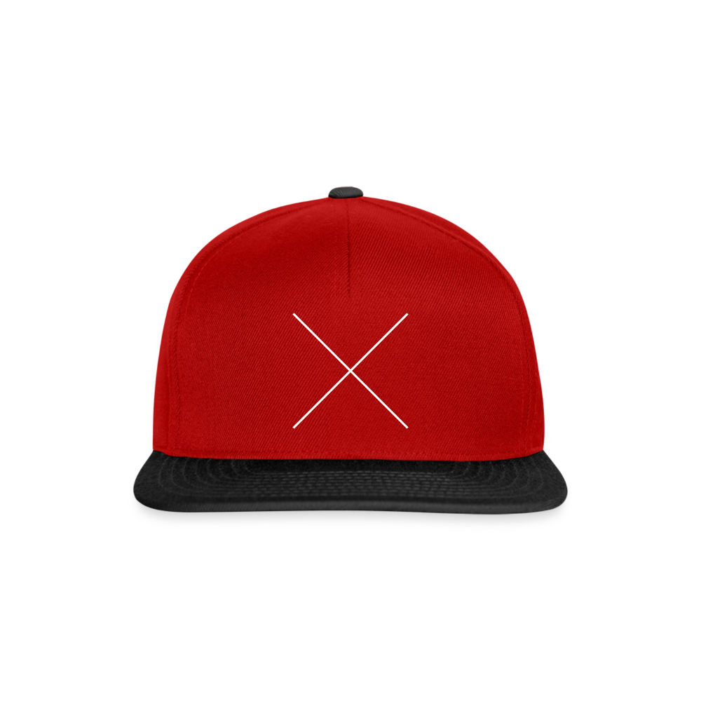 Snapback Cap The X - Rot/Schwarz