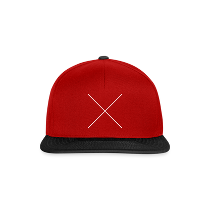 Snapback Cap The X - Rot/Schwarz