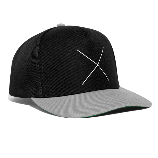 Snapback Cap The X - Schwarz/Grau