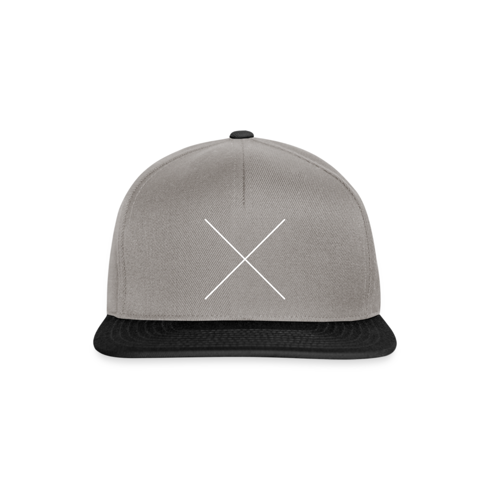 Snapback Cap The X - Graphit/Schwarz