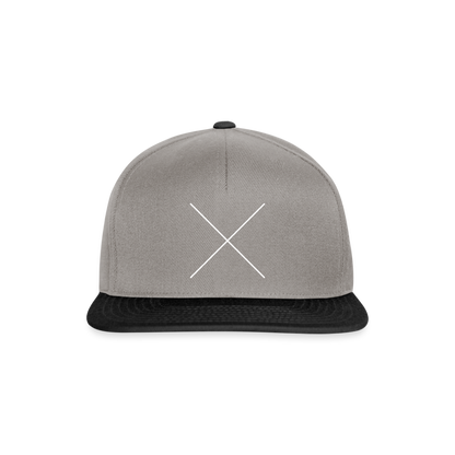 Snapback Cap The X - Graphit/Schwarz