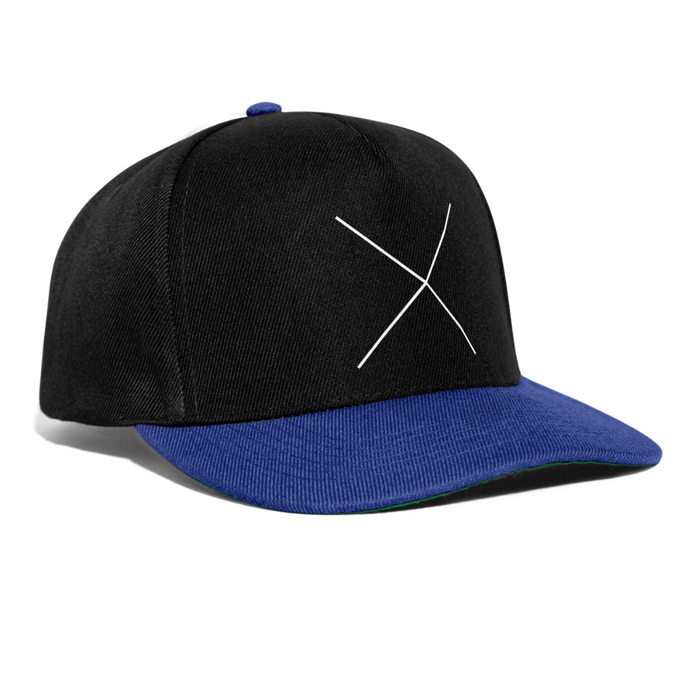 Snapback Cap The X - Schwarz/Königsblau