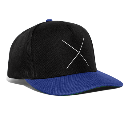 Snapback Cap The X - Schwarz/Königsblau