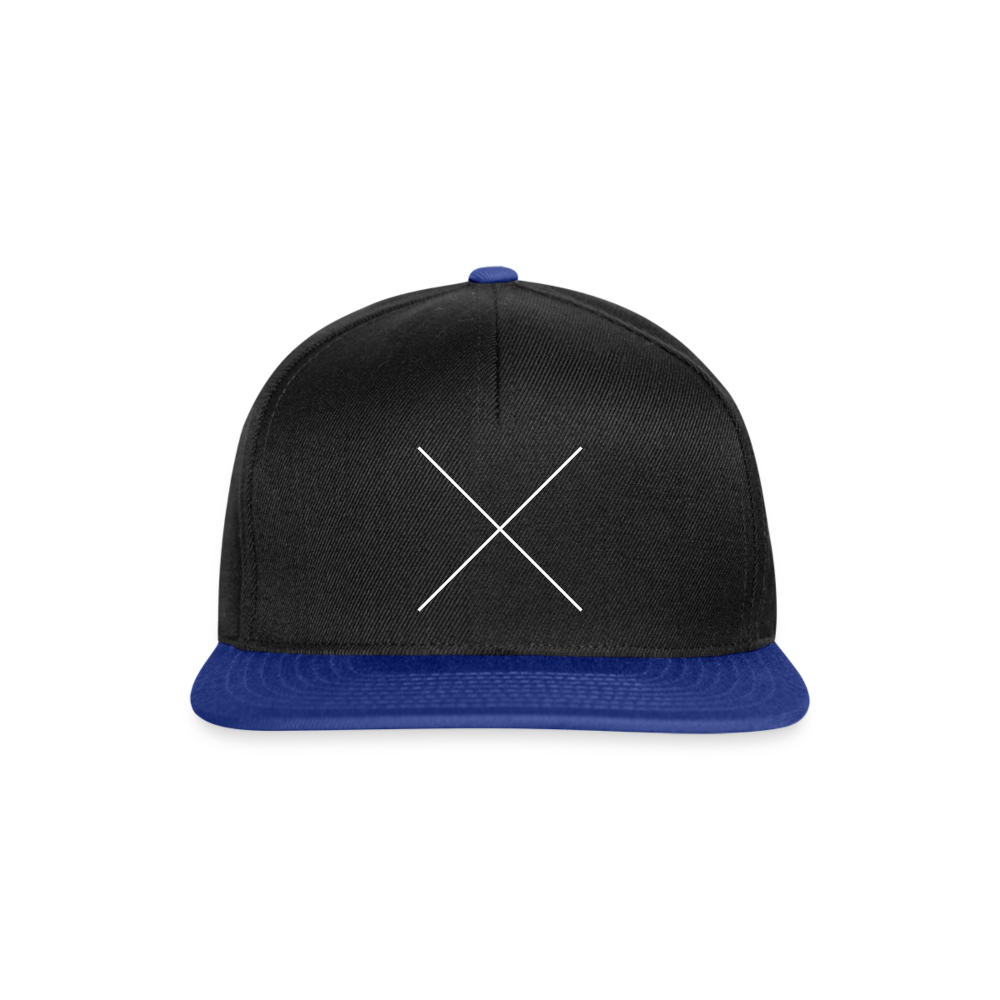 Snapback Cap The X - Schwarz/Königsblau