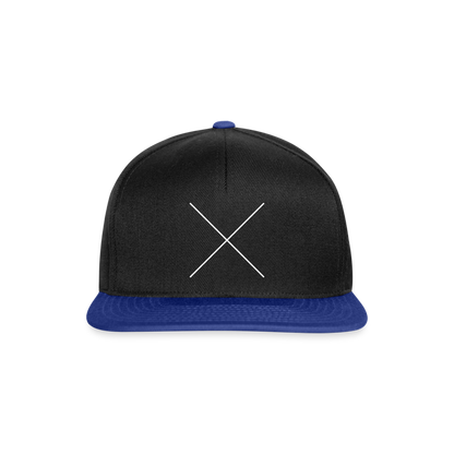 Snapback Cap The X - Schwarz/Königsblau