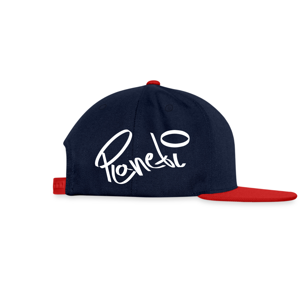 Snapback Cap The X - Navy/Rot