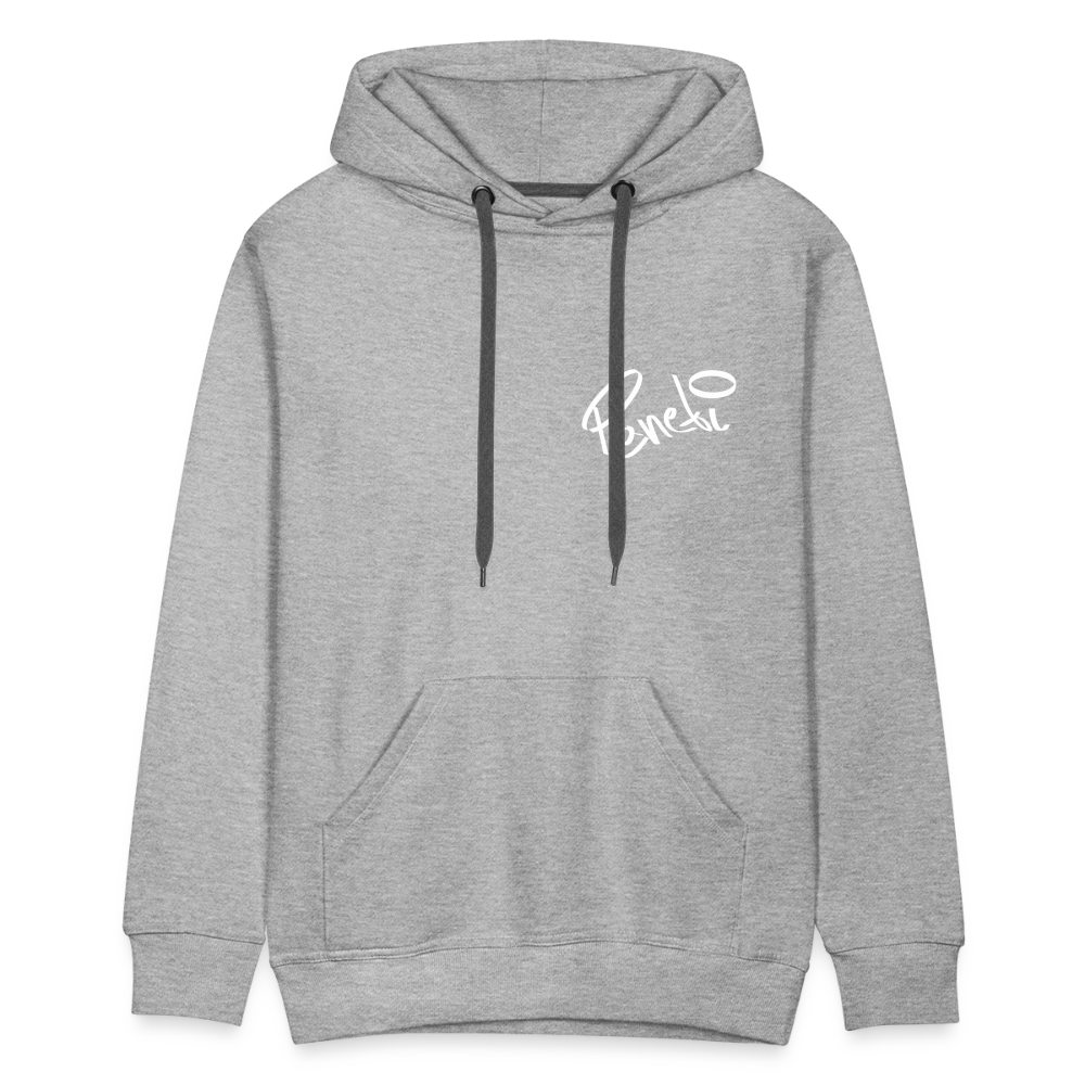 Premium Hoody buy toilett paper - Grau meliert