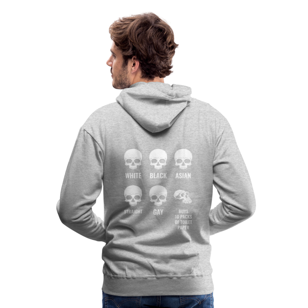 Premium Hoody buy toilett paper - Grau meliert