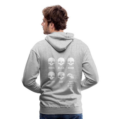 Premium Hoody buy toilett paper - Grau meliert