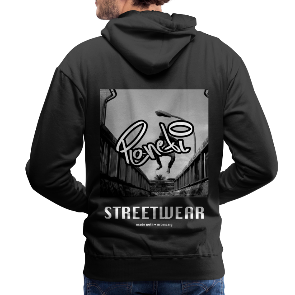 Men - Premium Hoodie Planeti one - Schwarz