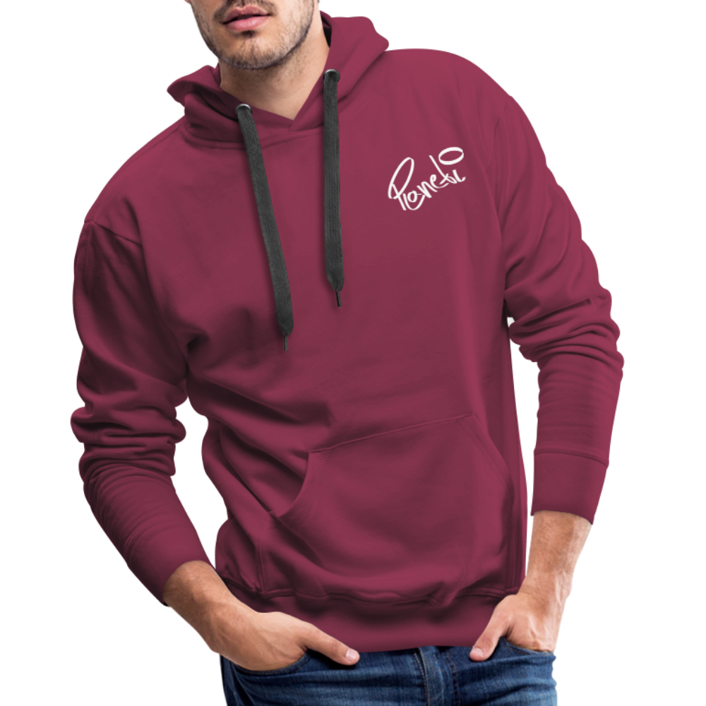 Men - Premium Hoodie Planeti one - Bordeaux