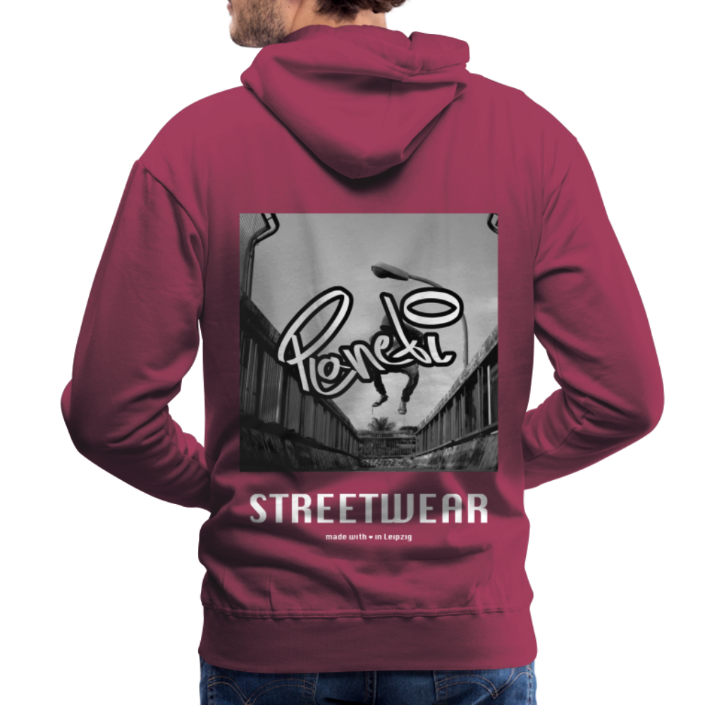 Men - Premium Hoodie Planeti one - Bordeaux