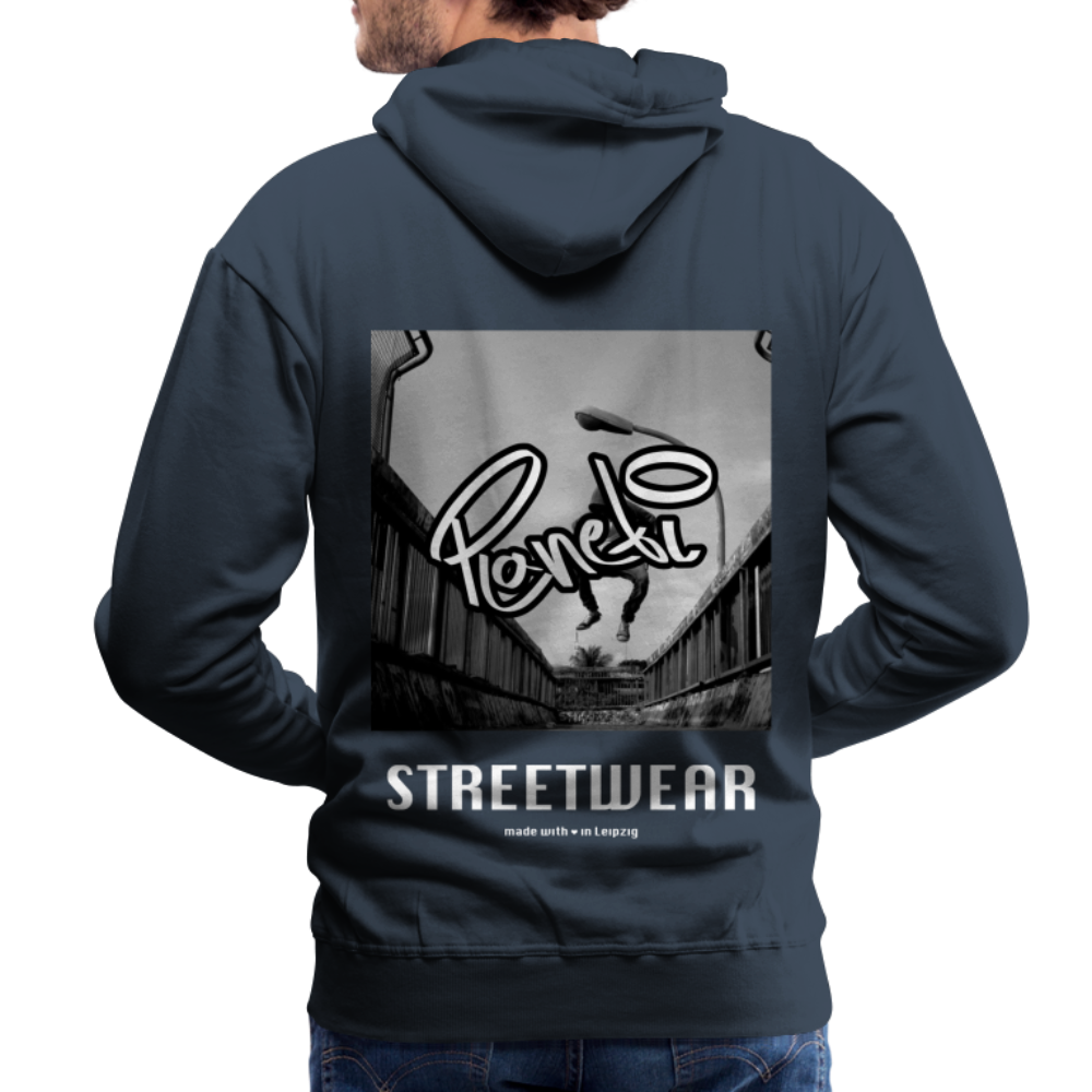 Men - Premium Hoodie Planeti one - Navy