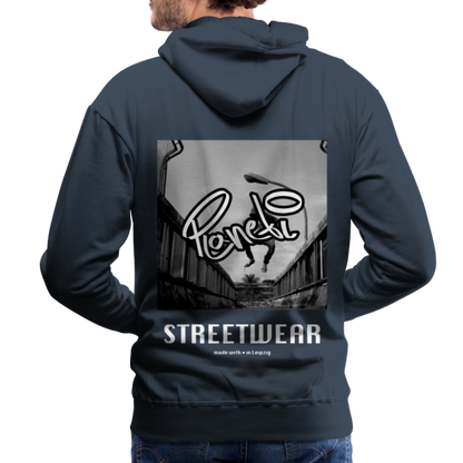 Men - Premium Hoodie Planeti one - Navy