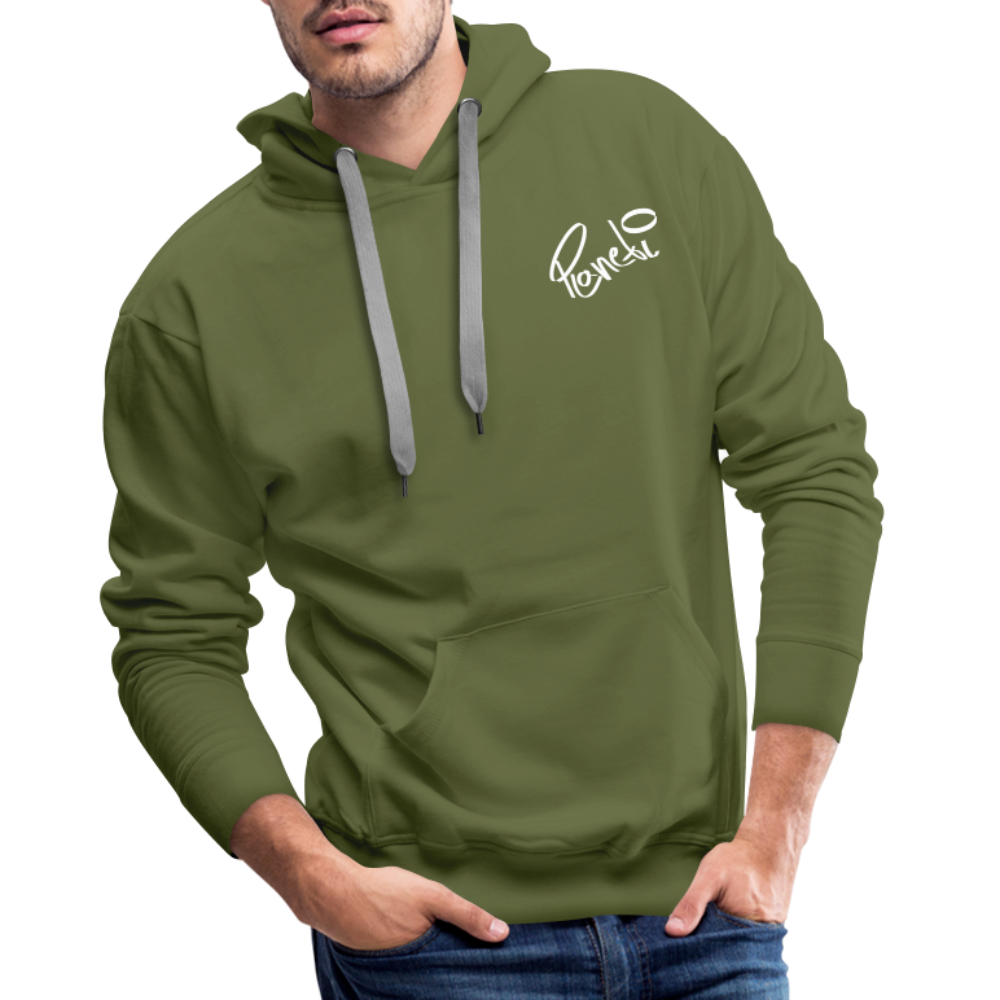 Men - Premium Hoodie Planeti one - Olivgrün