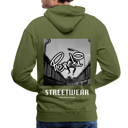 Men - Premium Hoodie Planeti one - Olivgrün