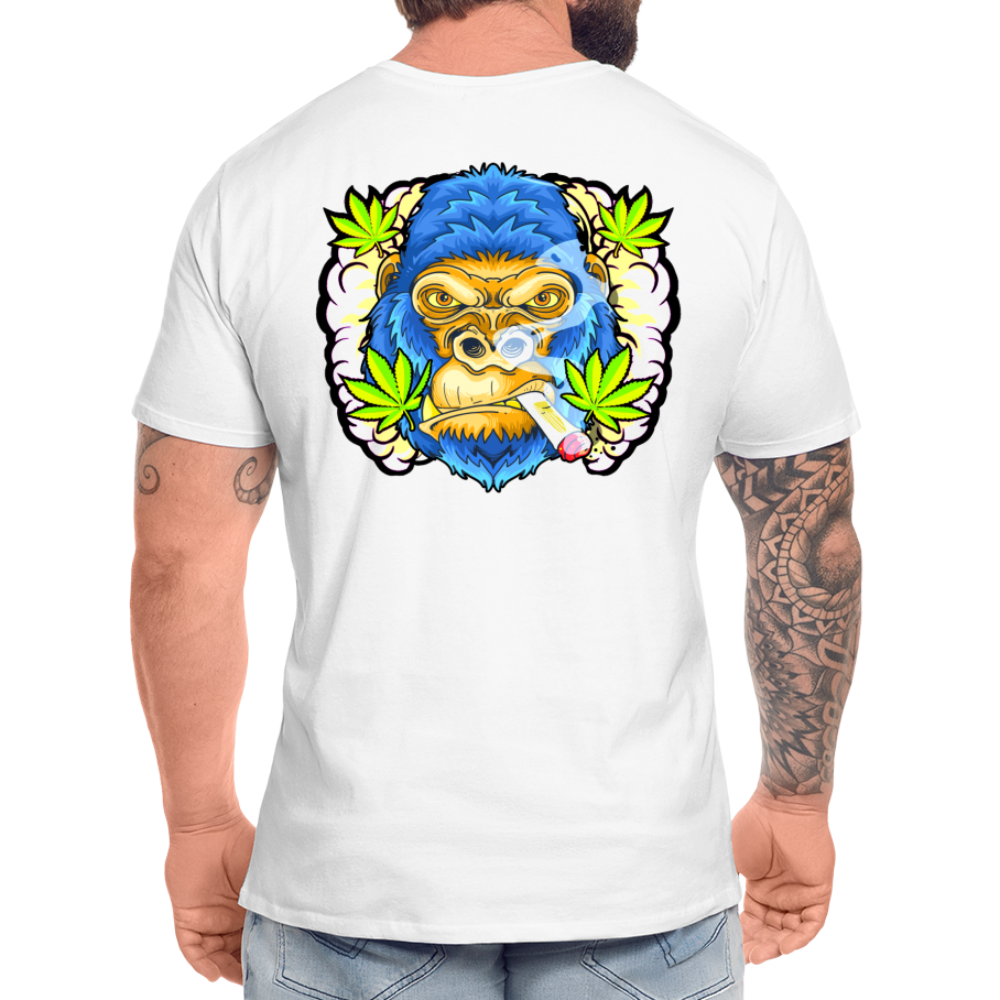 Premium Bio T-Shirt Smok'n Ape - weiß