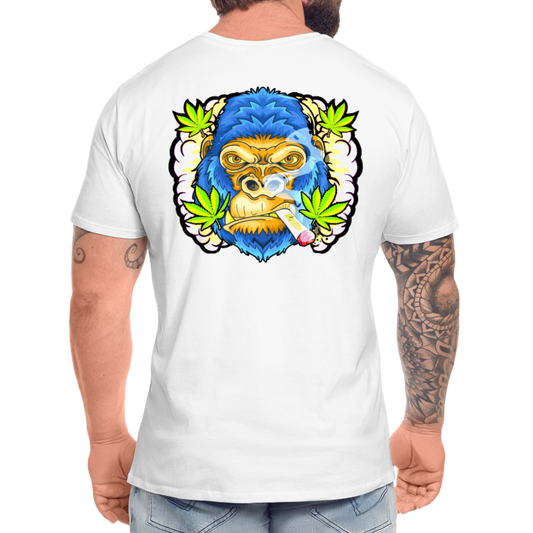 Premium Bio T-Shirt Smok'n Ape - weiß