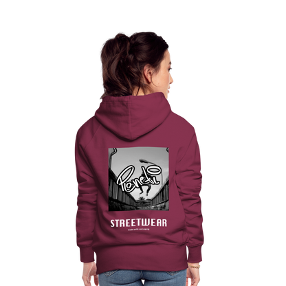 Woman - Premium Hoodie Planeti one - Bordeaux