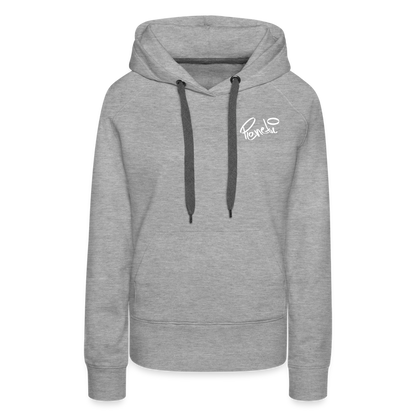 Woman - Premium Hoodie Planeti one - Grau meliert