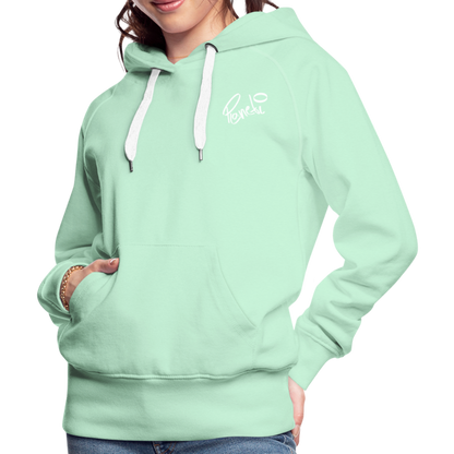 Woman - Premium Hoodie Planeti one - helles Mintgrün