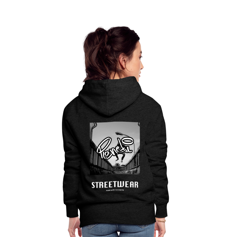 Woman - Premium Hoodie Planeti one - Anthrazit